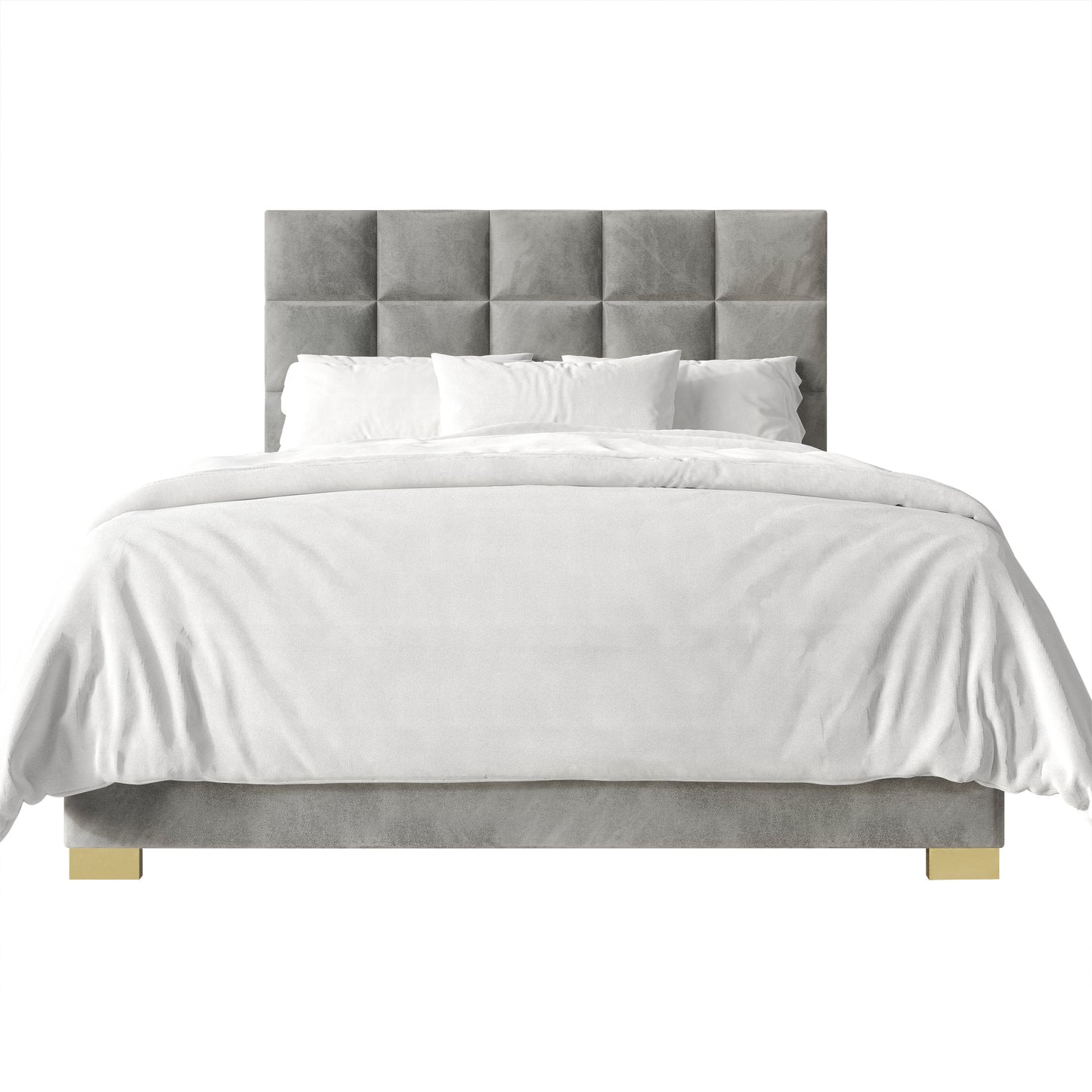 Bentall Modern Velvet Upholstered Bed