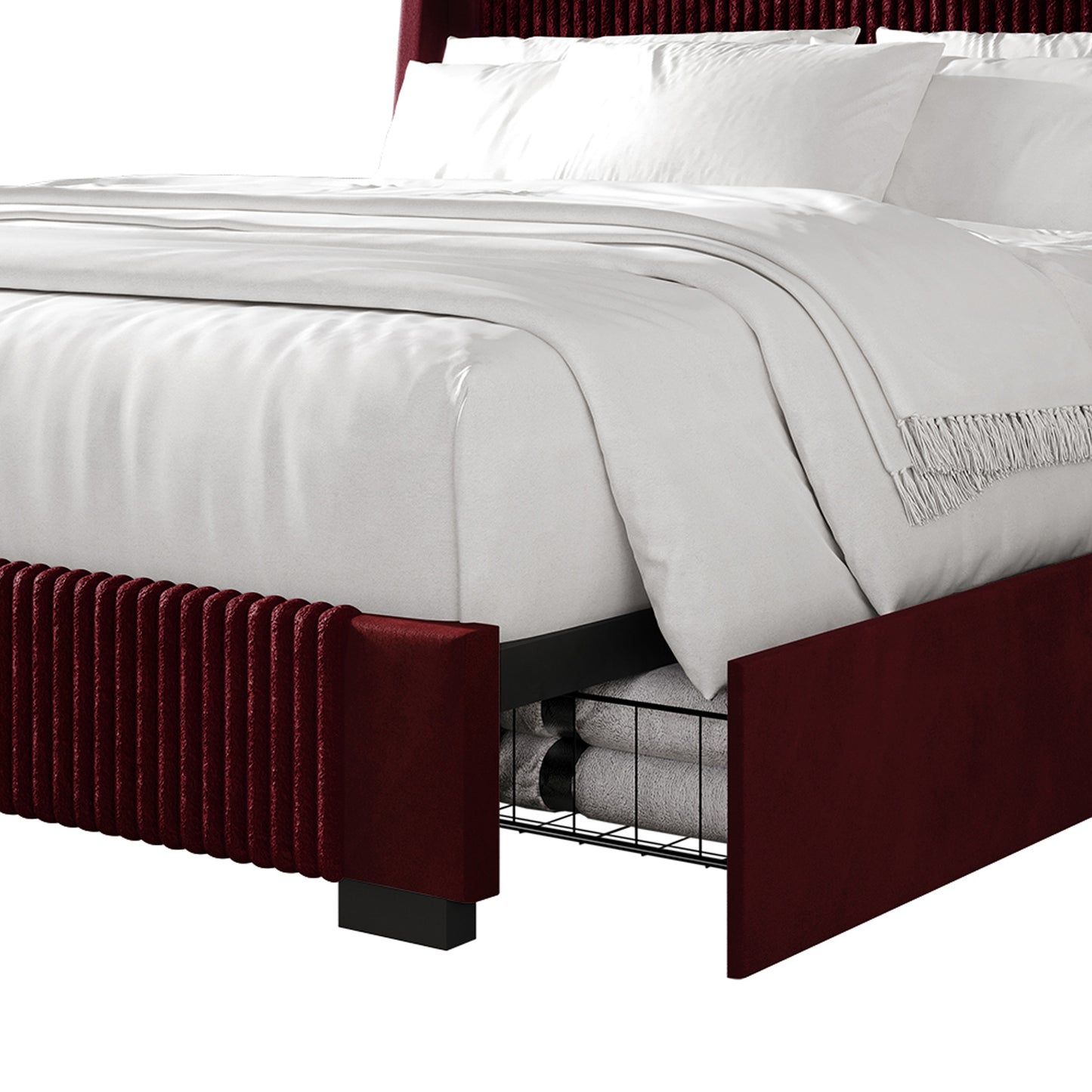 Eliset Corduroy Luxurious Bed
