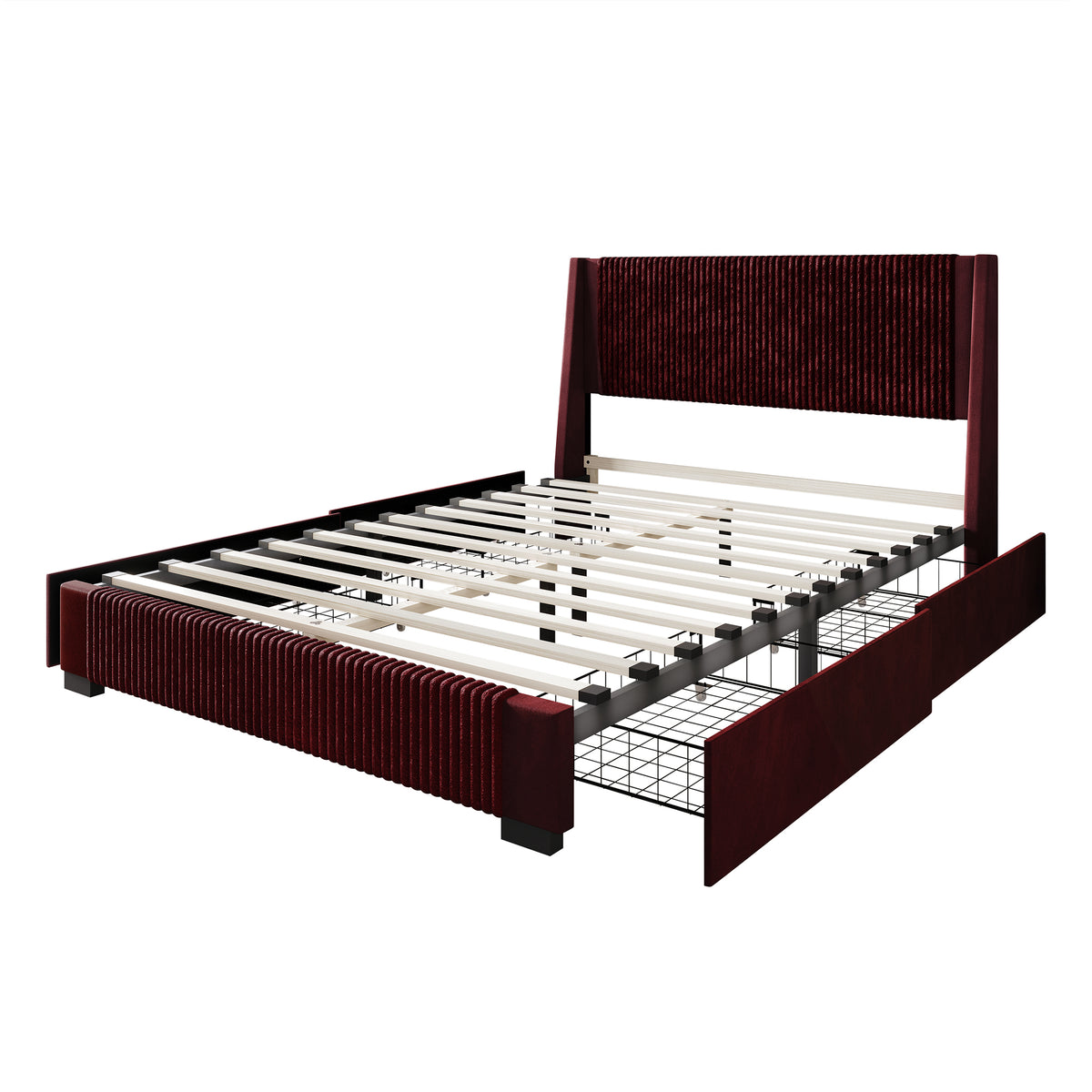 Eliset Corduroy Luxurious Bed