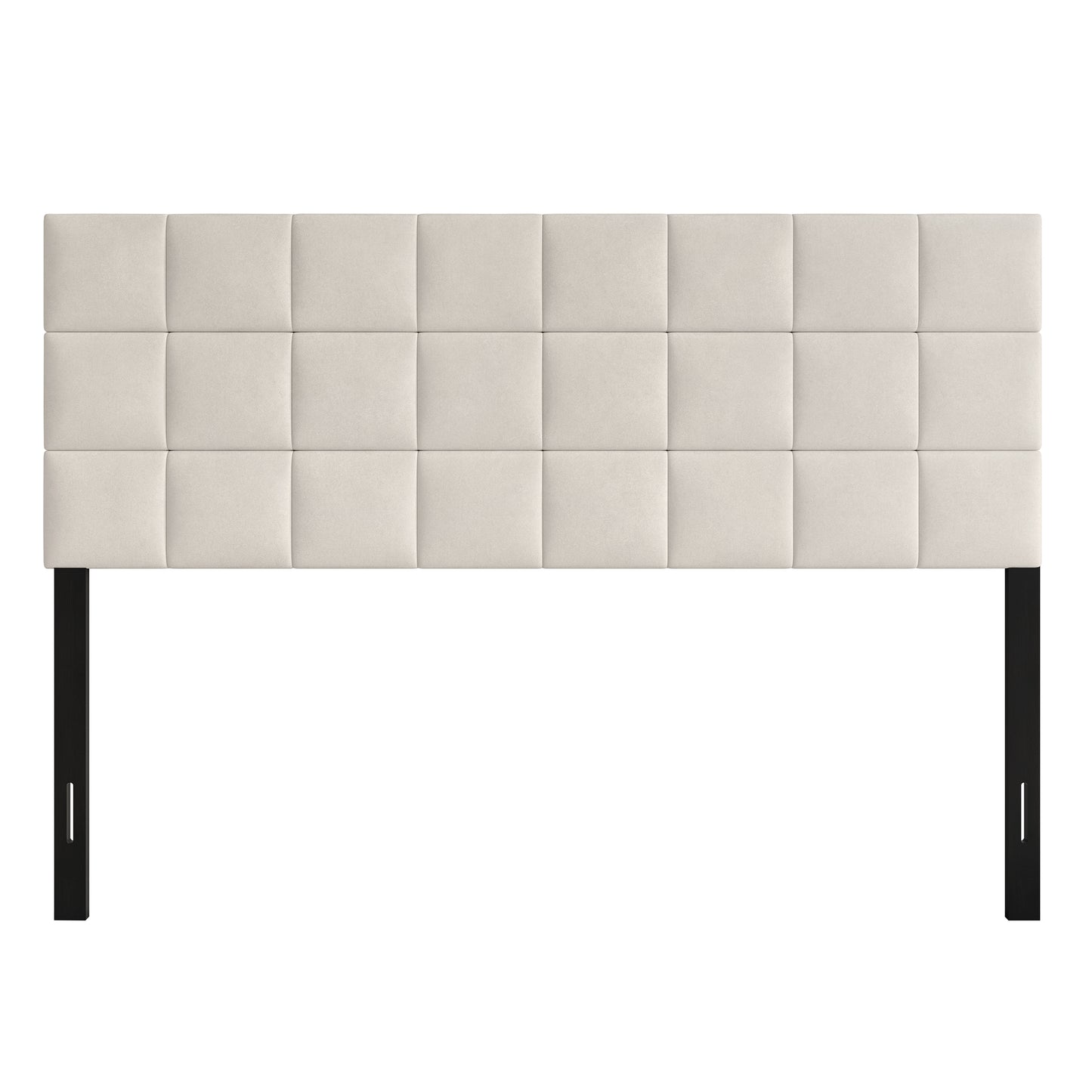 Danijela Square Stitching Velvet Upholstered Headboard
