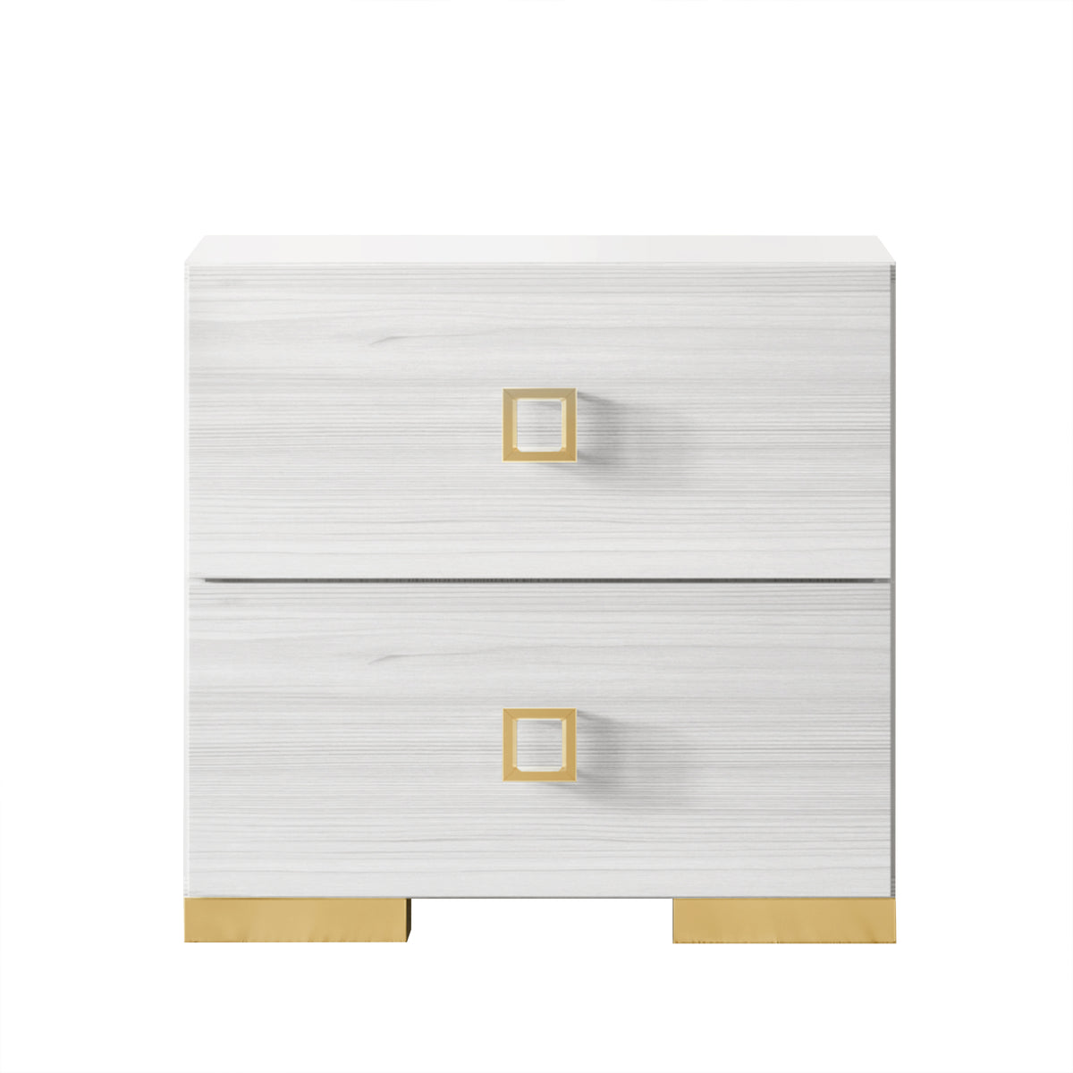 Matsuko Modern 2-Drawers Nightstand