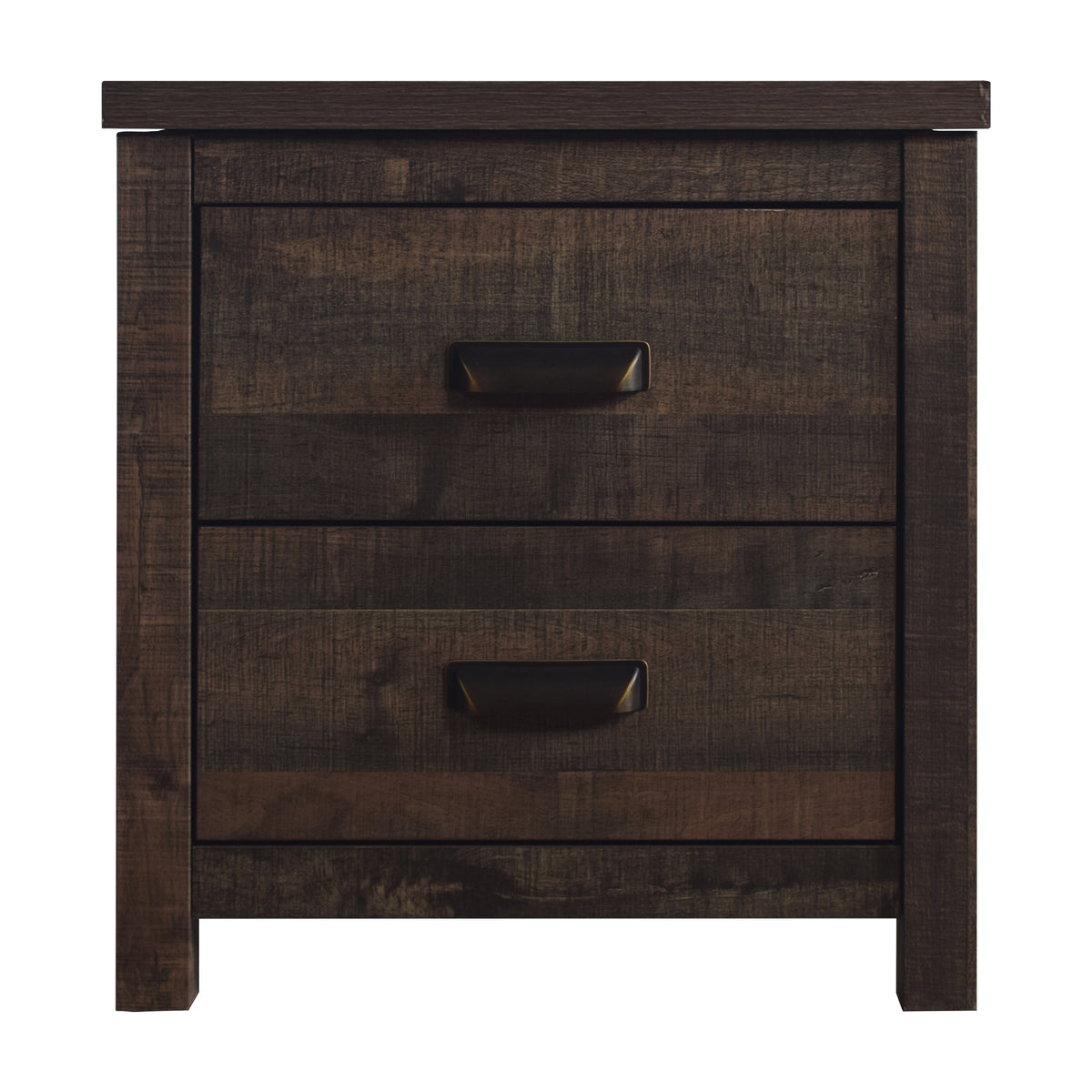 Niglaes Classic 2-Drawers Wooden Nightstand