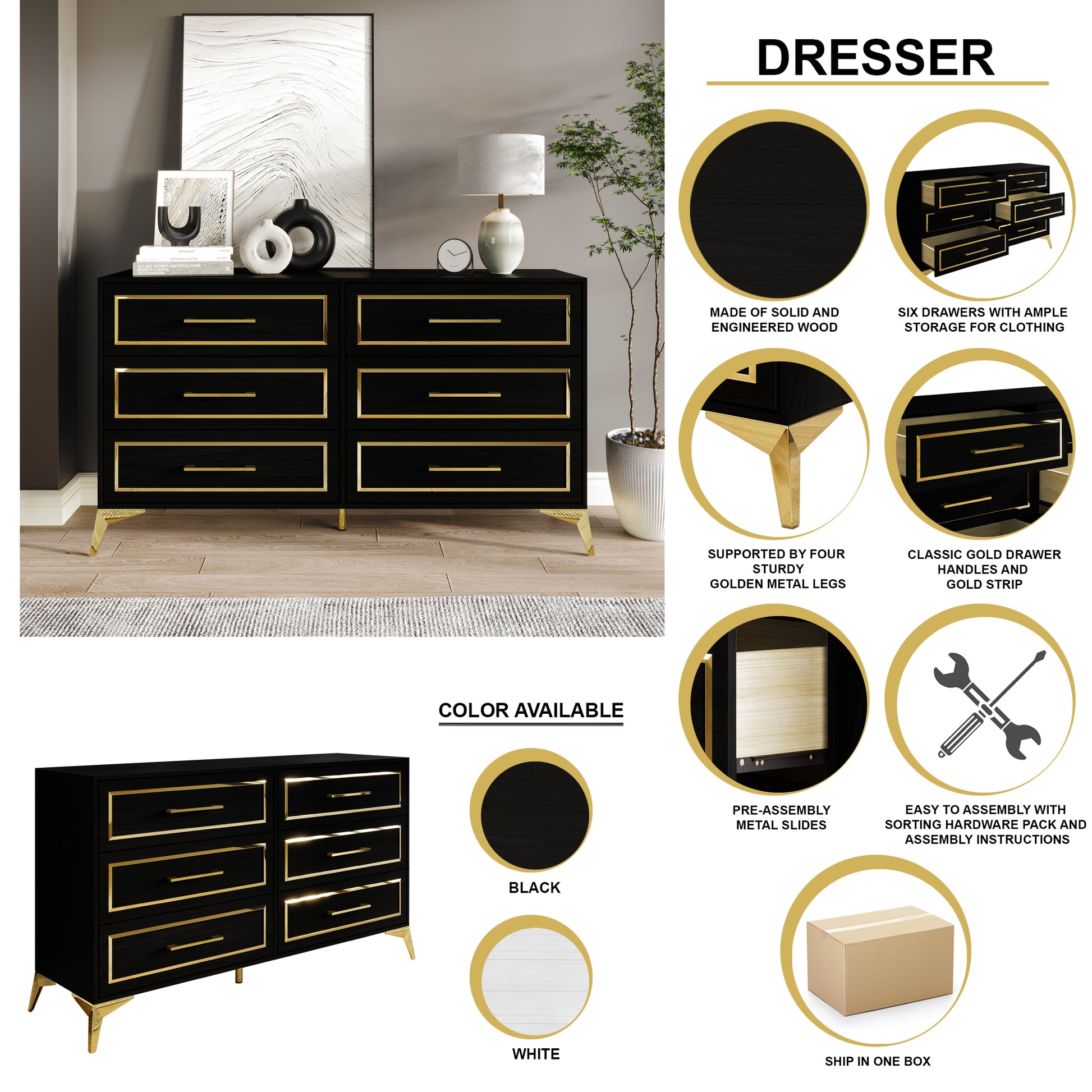 Antiochos Modern Dresser CasePiece Antiochos Modern Dresser CasePiece
