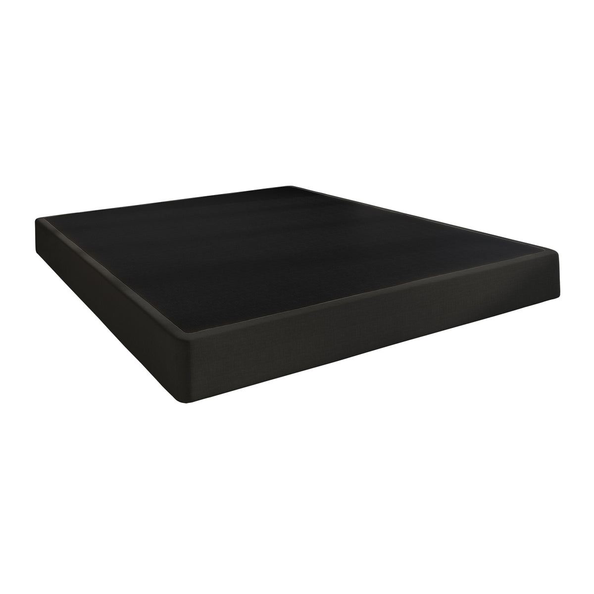 Aroon 5-Inch Metal Box Spring with Black Linen Cover