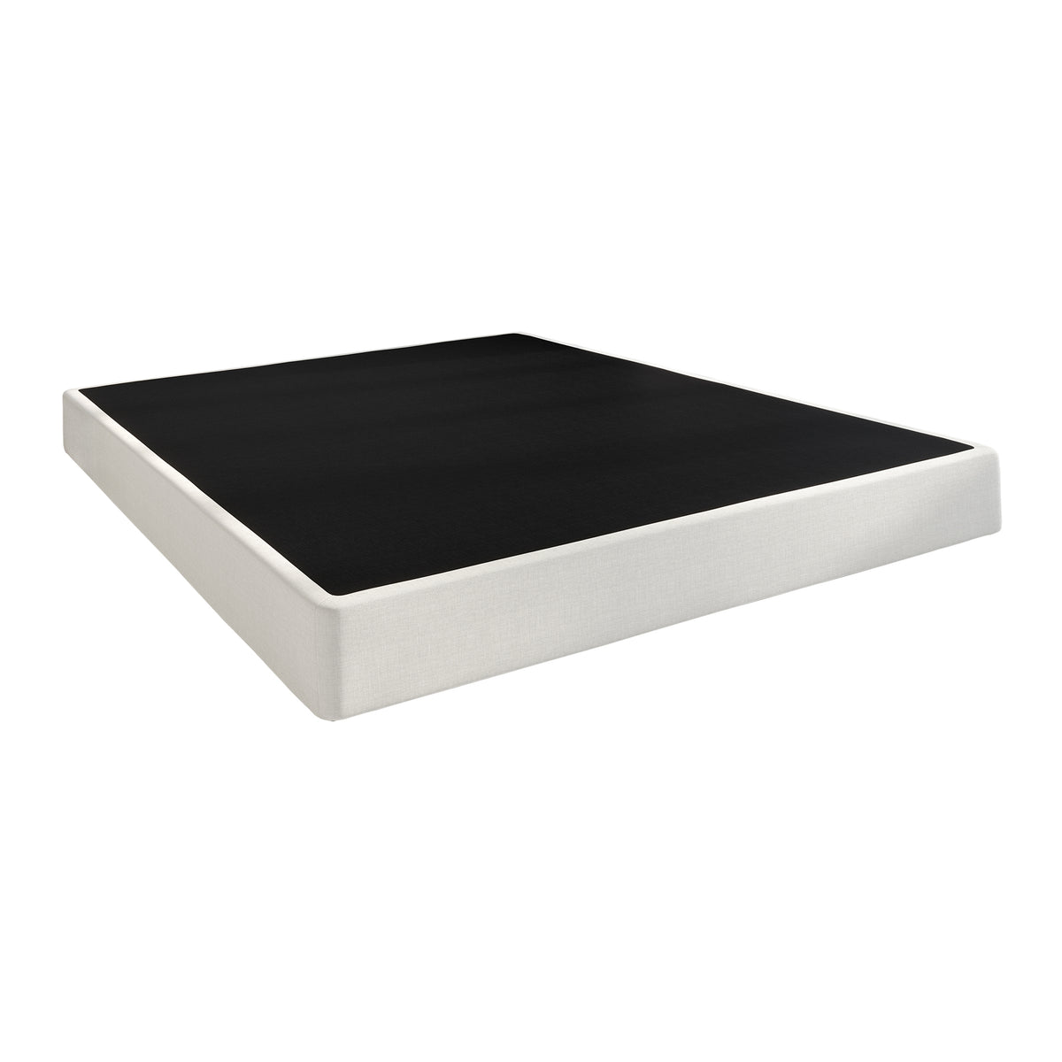 Roughtail 5-Inch Metal Box Spring with Warm Grey Linen Cover