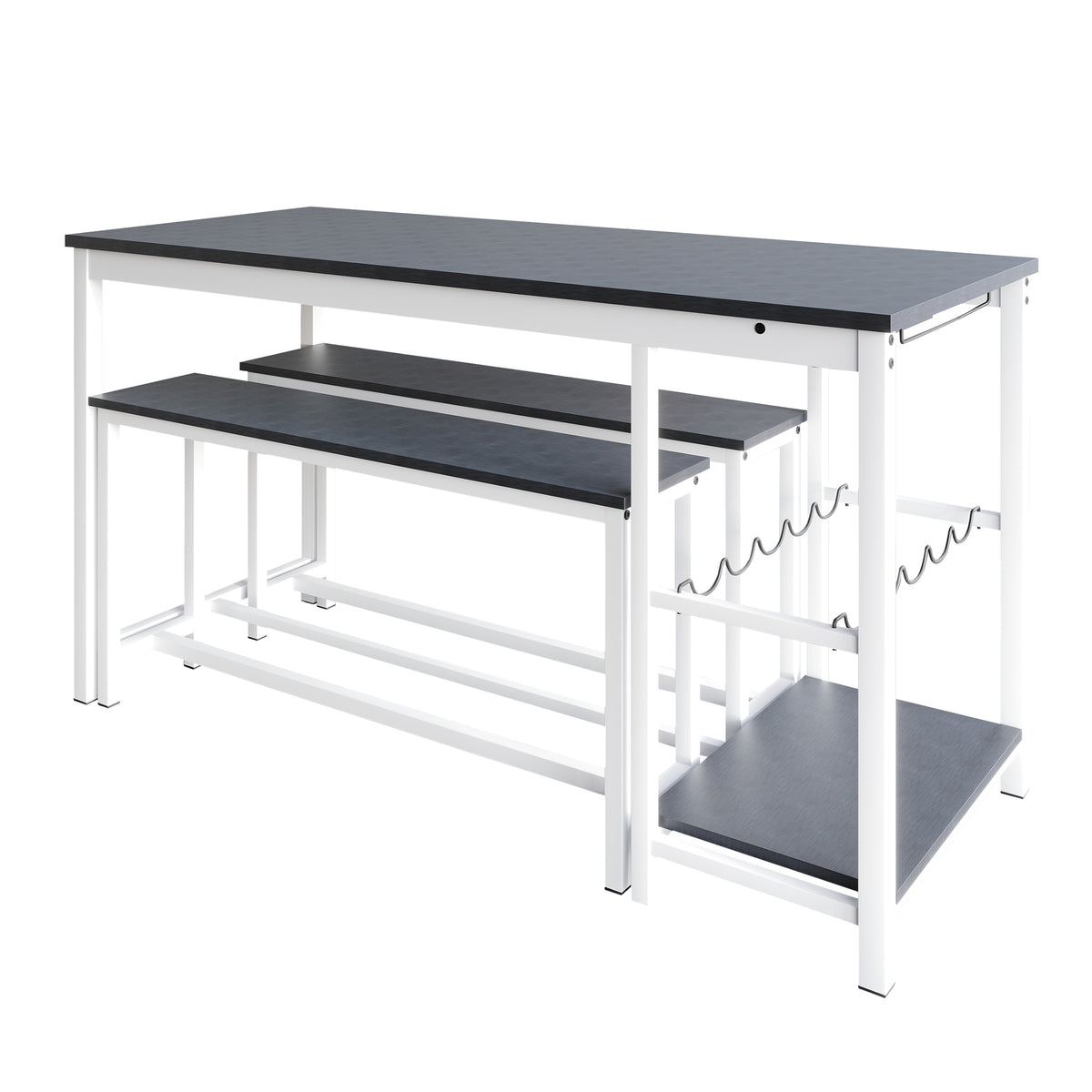 Dolleen Modern 3-piece Metal Dining Set