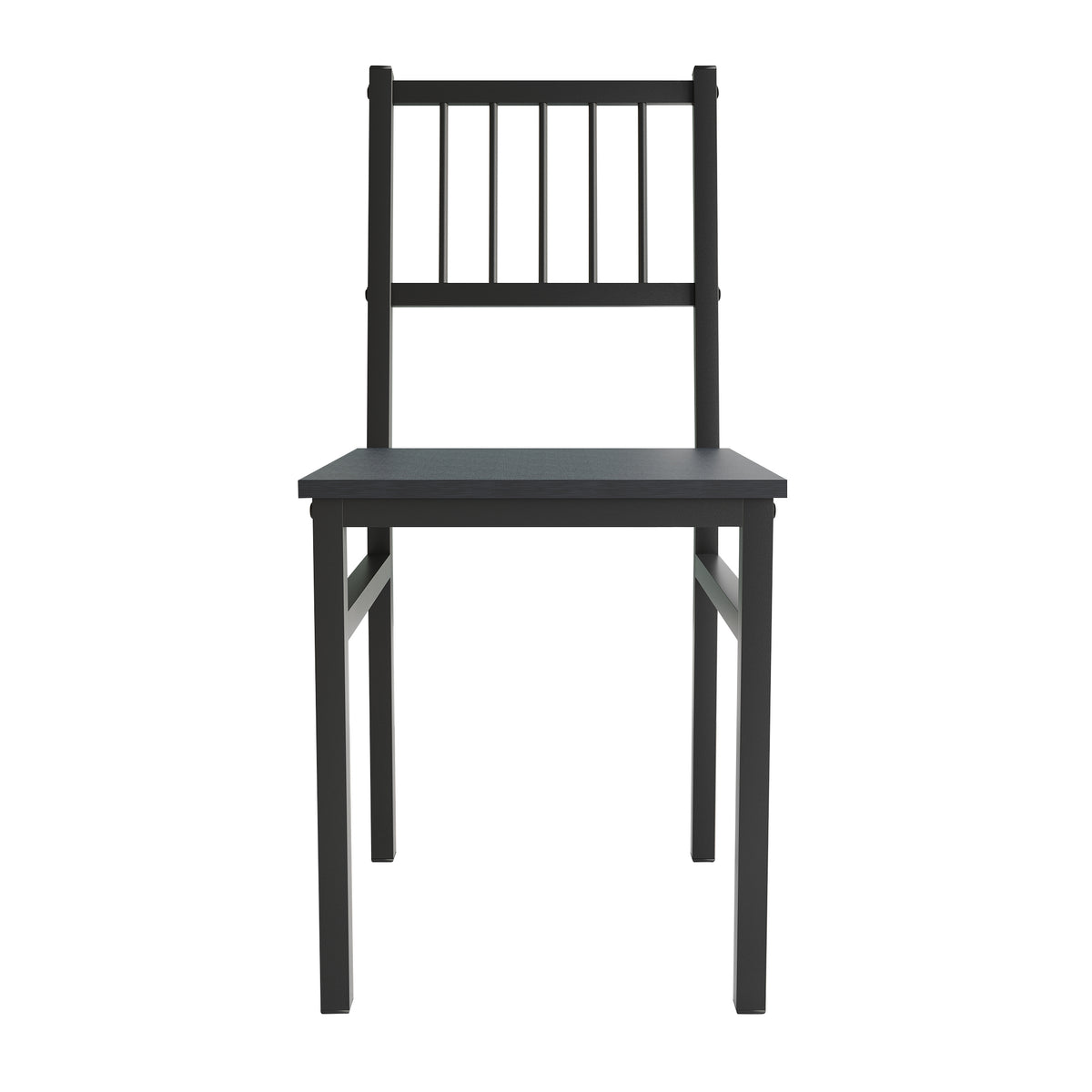Anisur Farmhouse Two-tone 4-piece Metal Dining Set