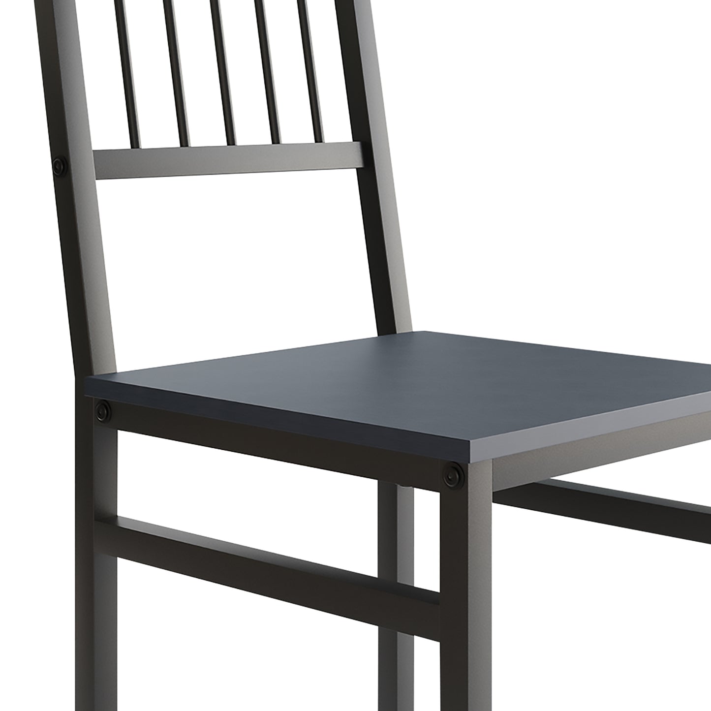 Anisur Farmhouse Two-tone 4-piece Metal Dining Set