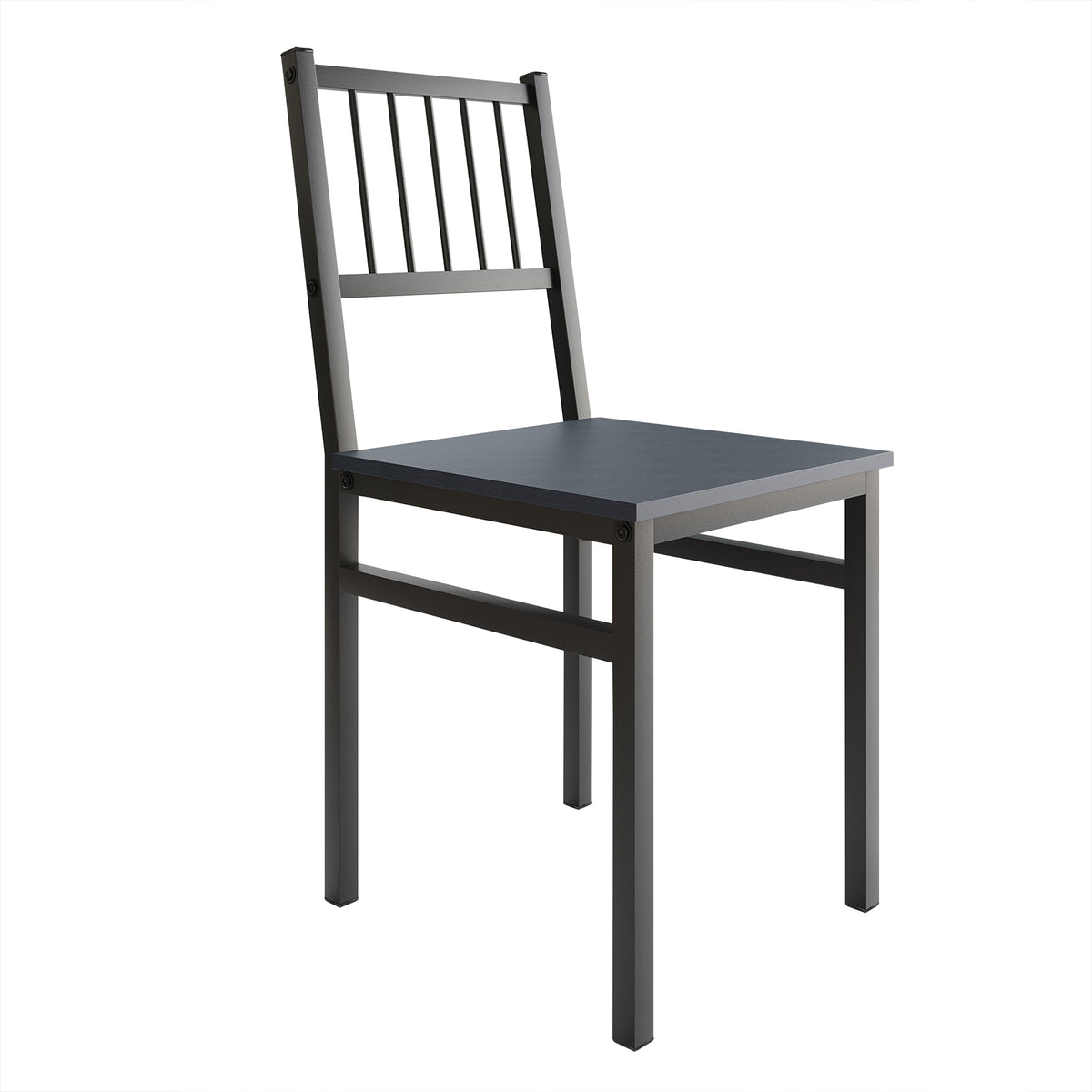 Anisur Farmhouse Two-tone 4-piece Metal Dining Set