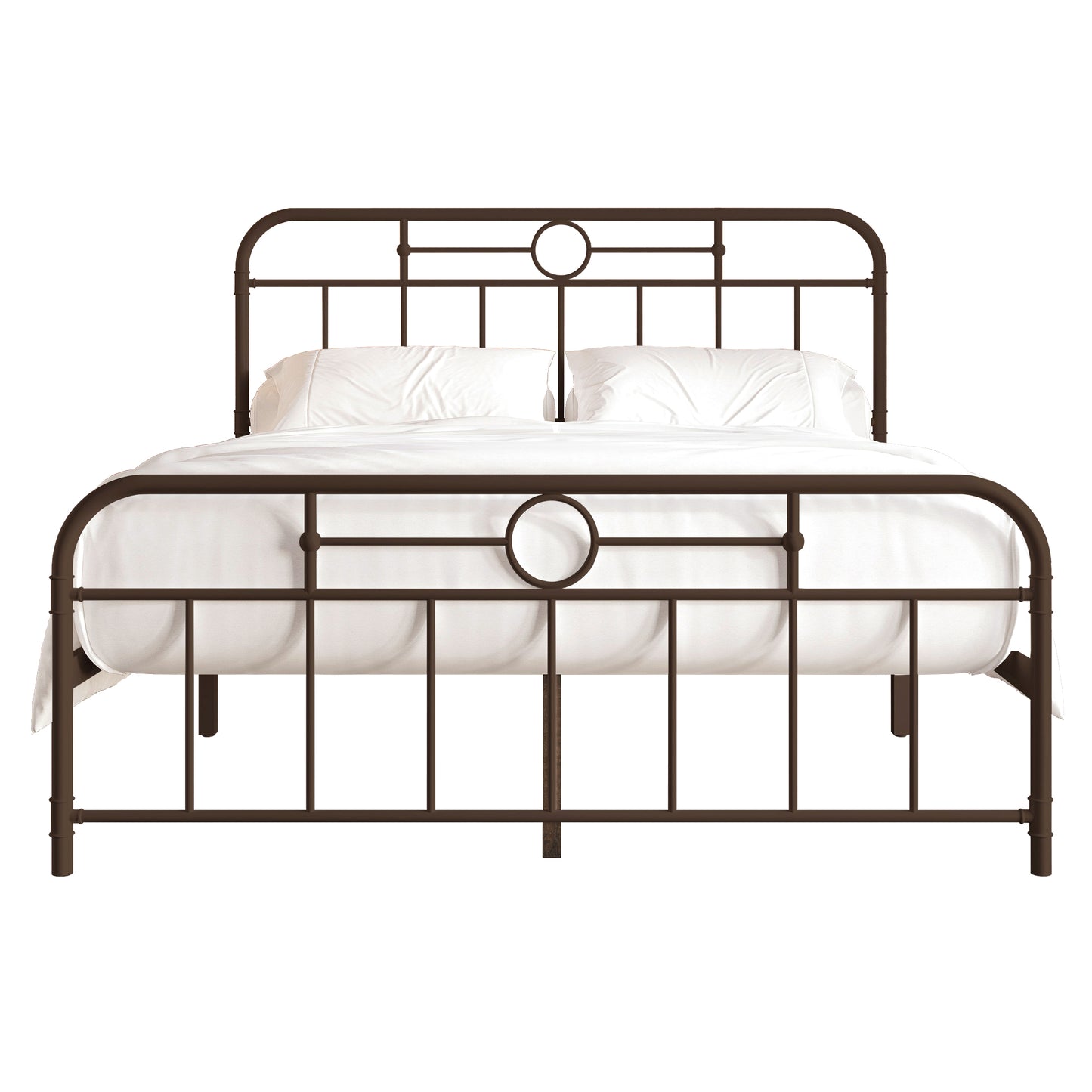 Avier Curved Edge Metal Platform Bed