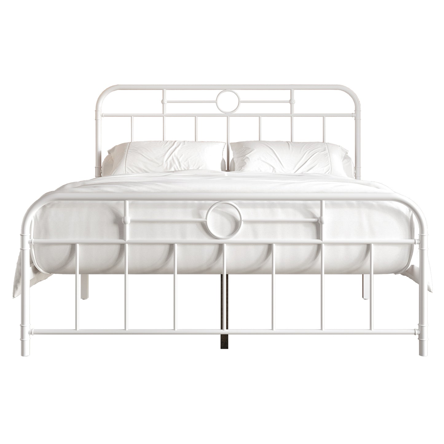 Avier Curved Edge Metal Platform Bed