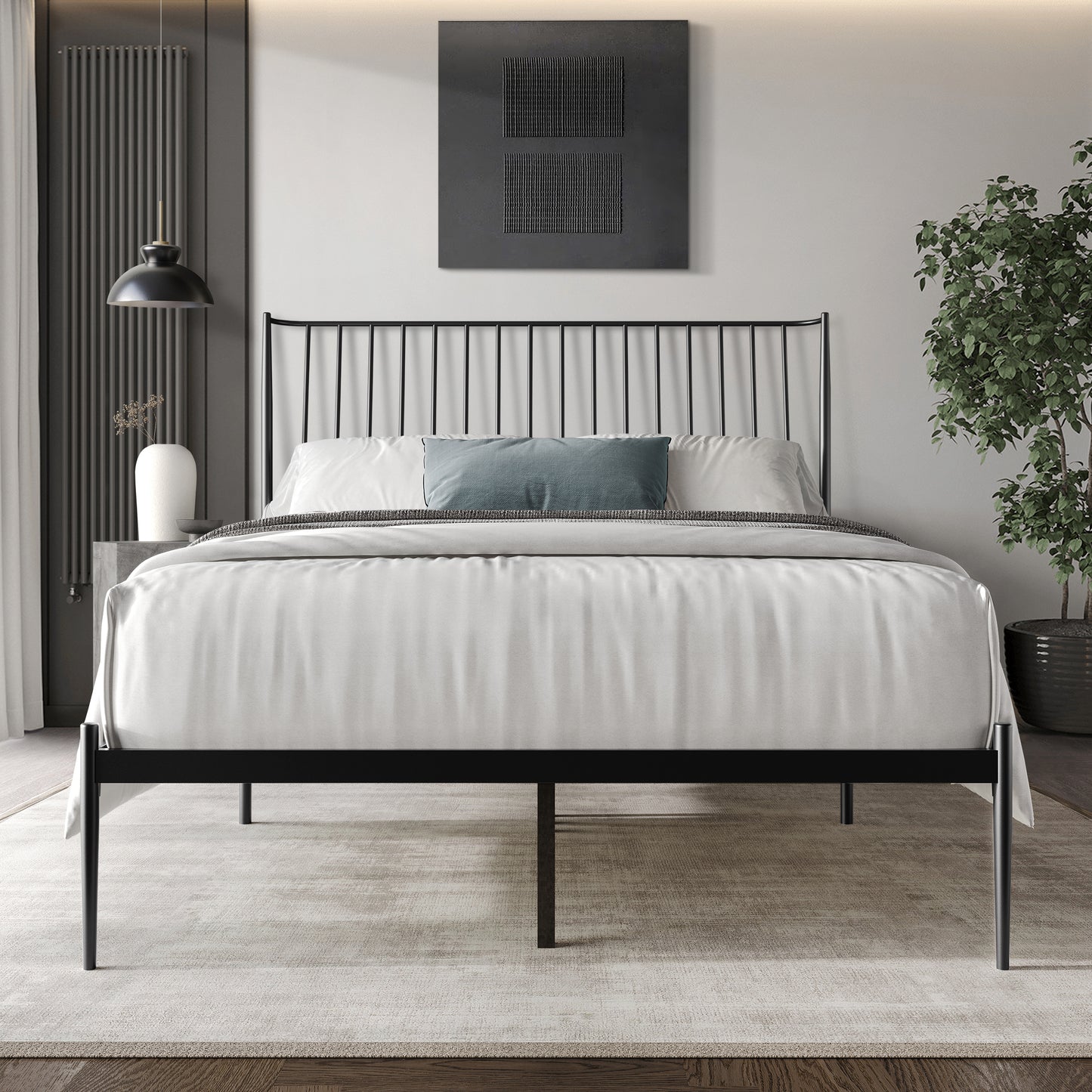 Rashae Metal Platform Bed