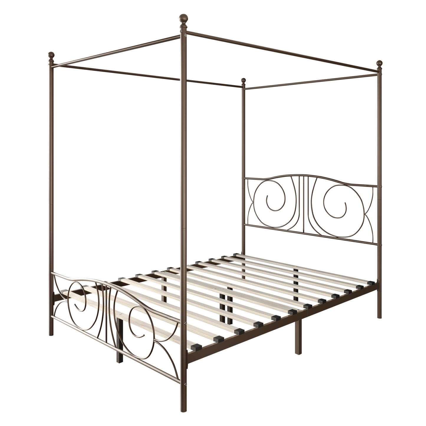 Zaniyha Metal Canopy Bed