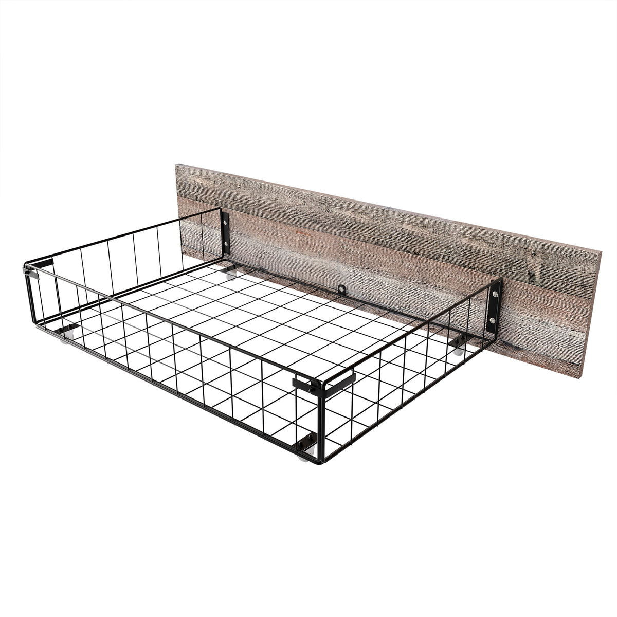 Annagreth Contemporary Metal Platform Bed with 4 Metal Drawers