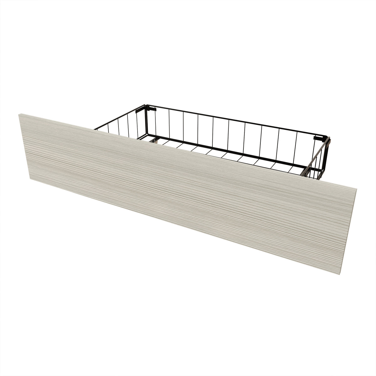 Khadijia Modern Metal Platform Bed with 4 Metal Drawer