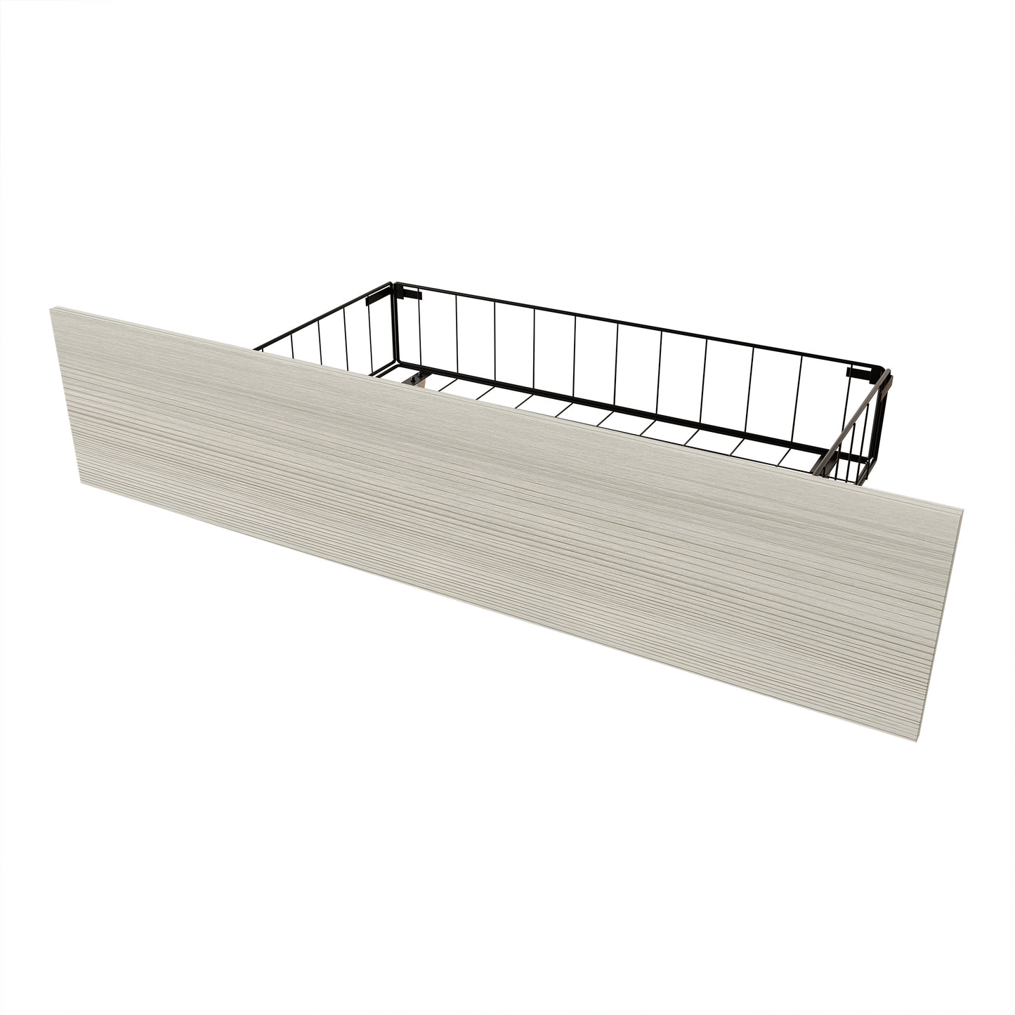 Khadijia Modern Metal Platform Bed with 4 Metal Drawer
