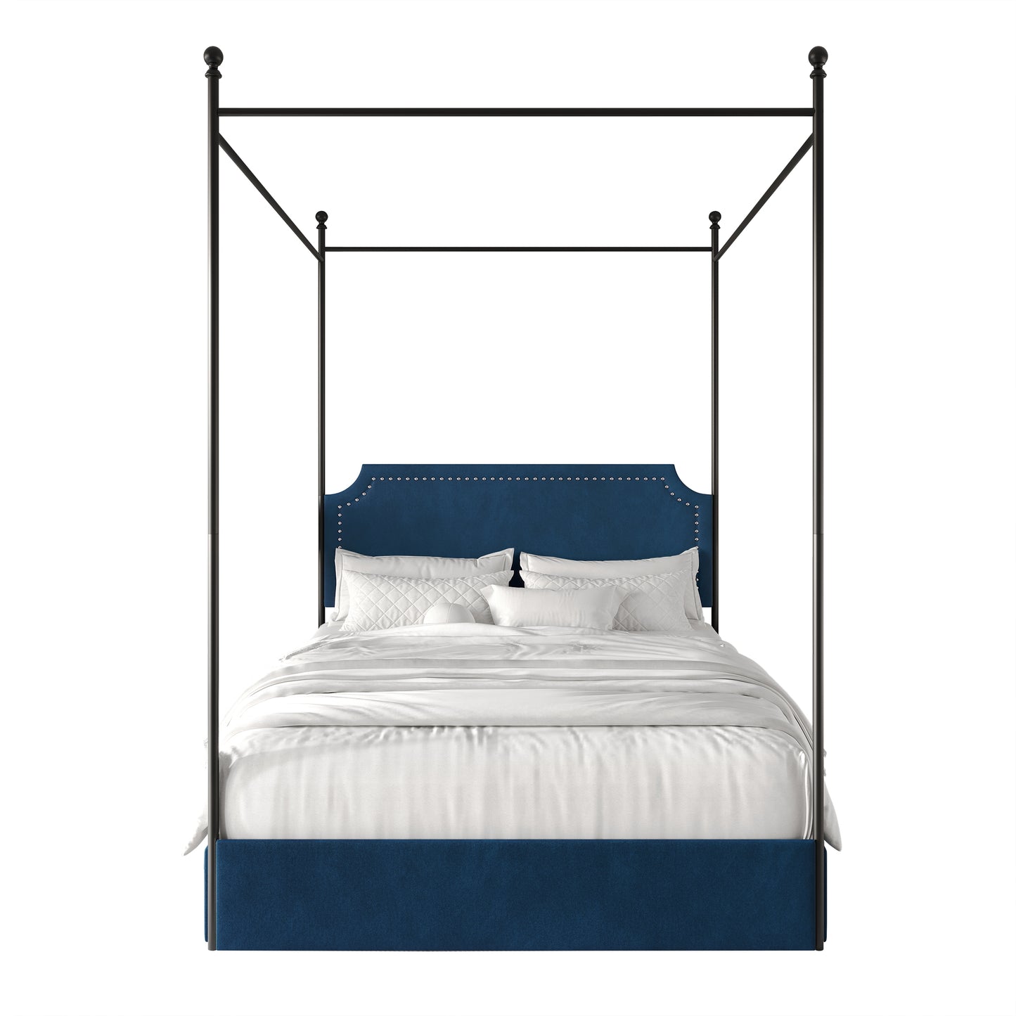 Laurien Chic Metal Canopy Bed