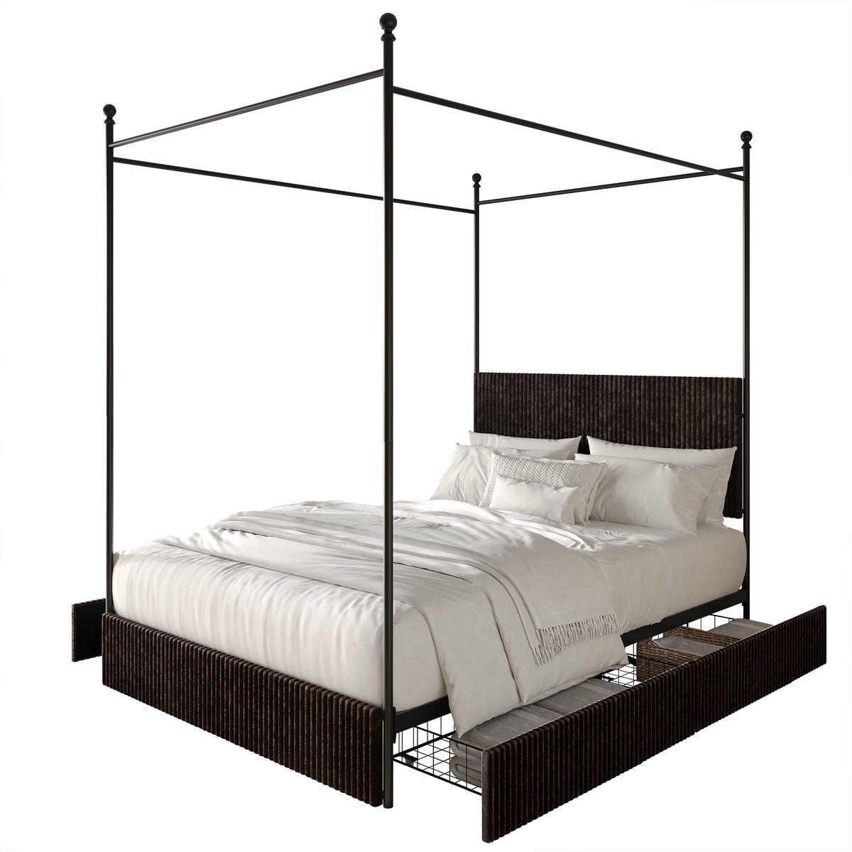 Lauriel Metal Canopy Bed