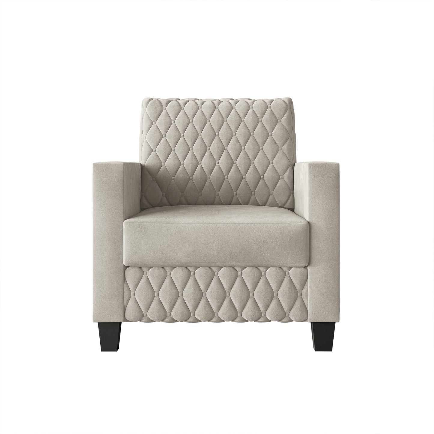 Ludford Velvet Upholstered Arm Chair