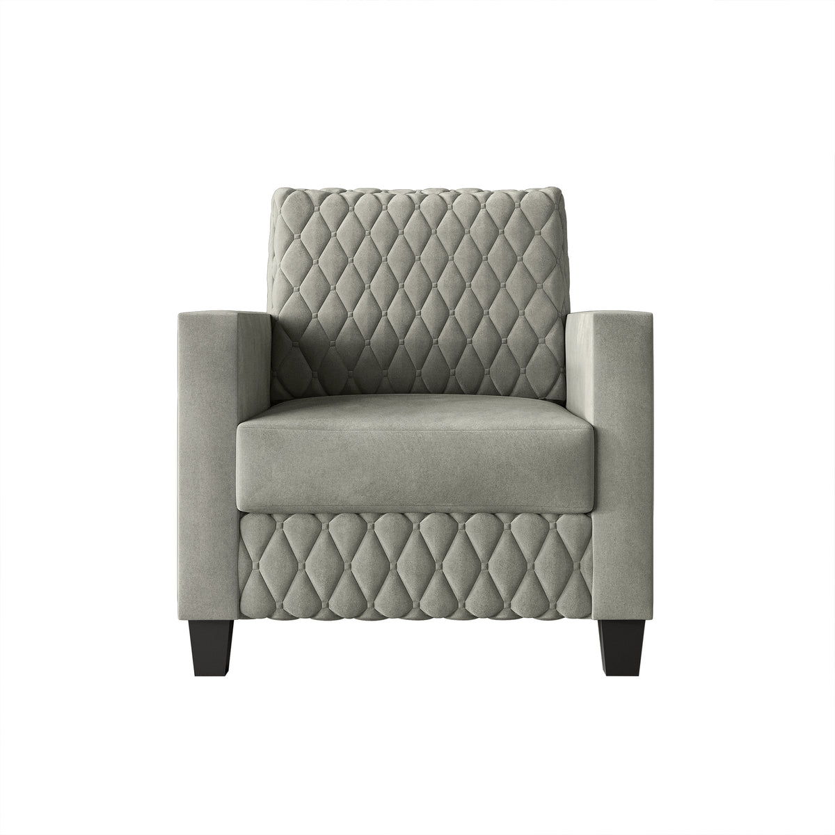 Ludford Velvet Upholstered Arm Chair