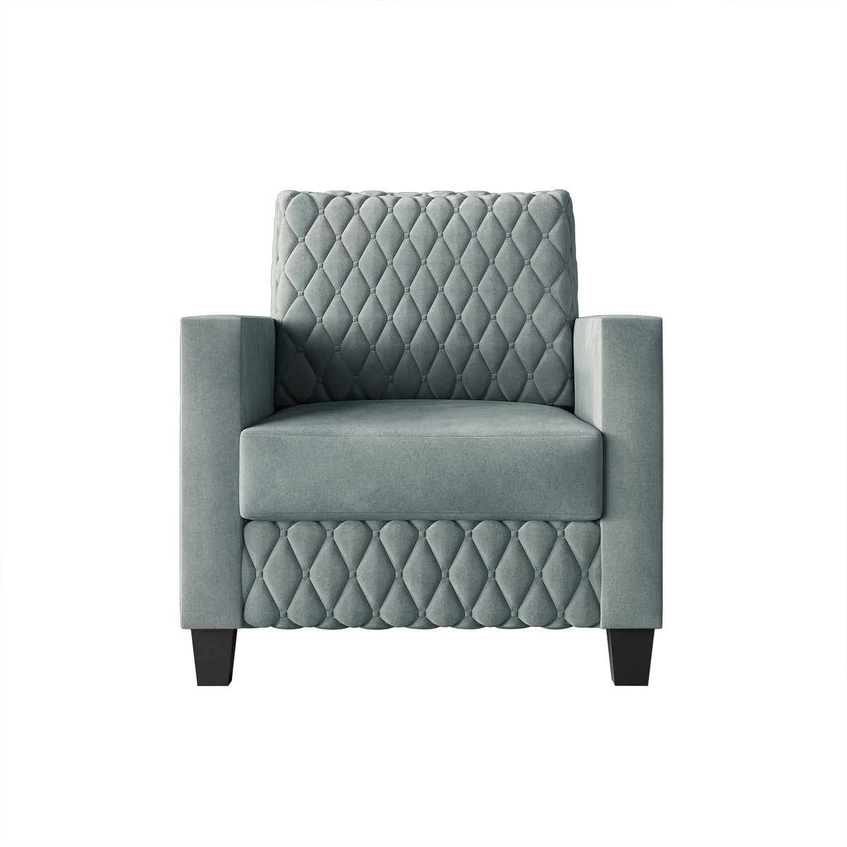 Ludford Velvet Upholstered Arm Chair
