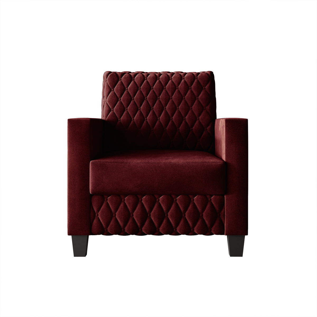 Ludford Velvet Upholstered Arm Chair