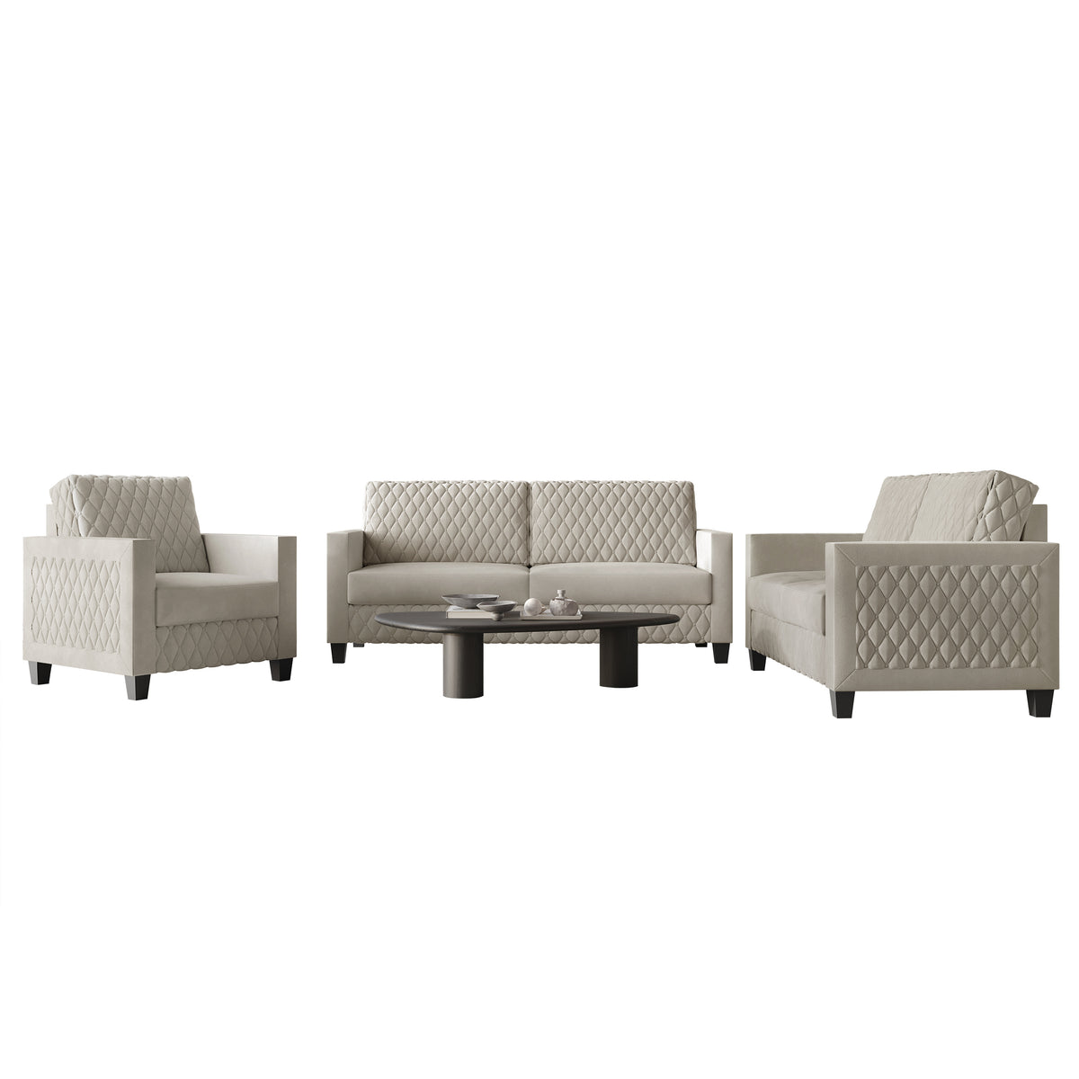 Ludford Velvet Upholstered Sofa