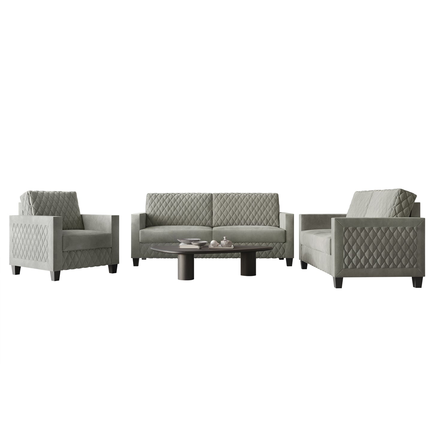 Ludford Velvet Upholstered Sofa