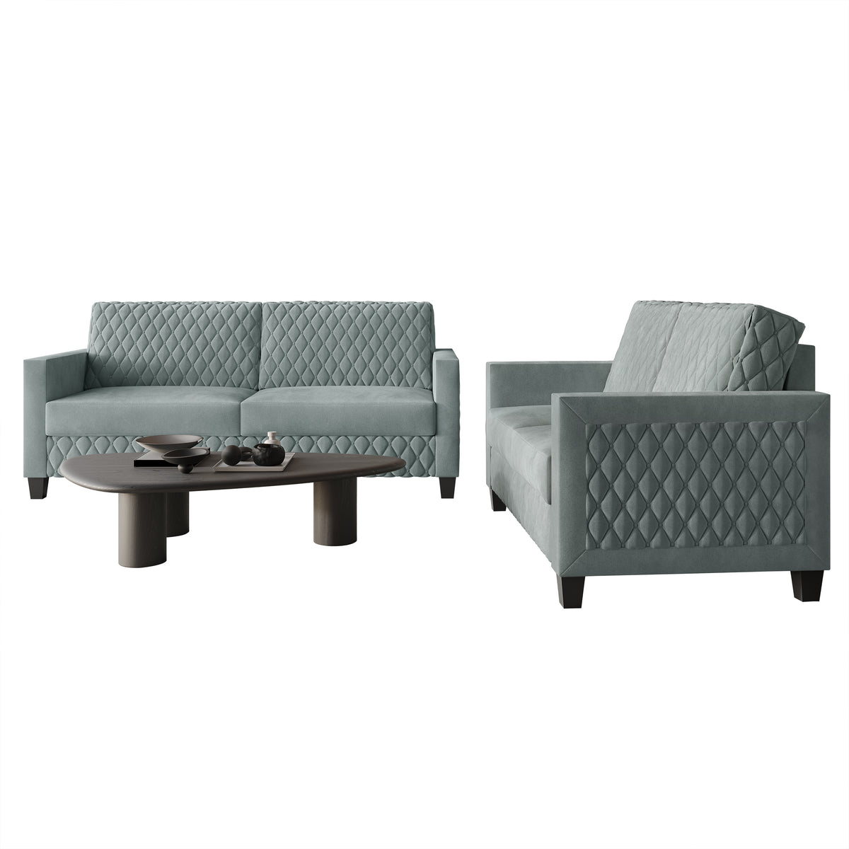 Ludford Velvet Upholstered Sofa