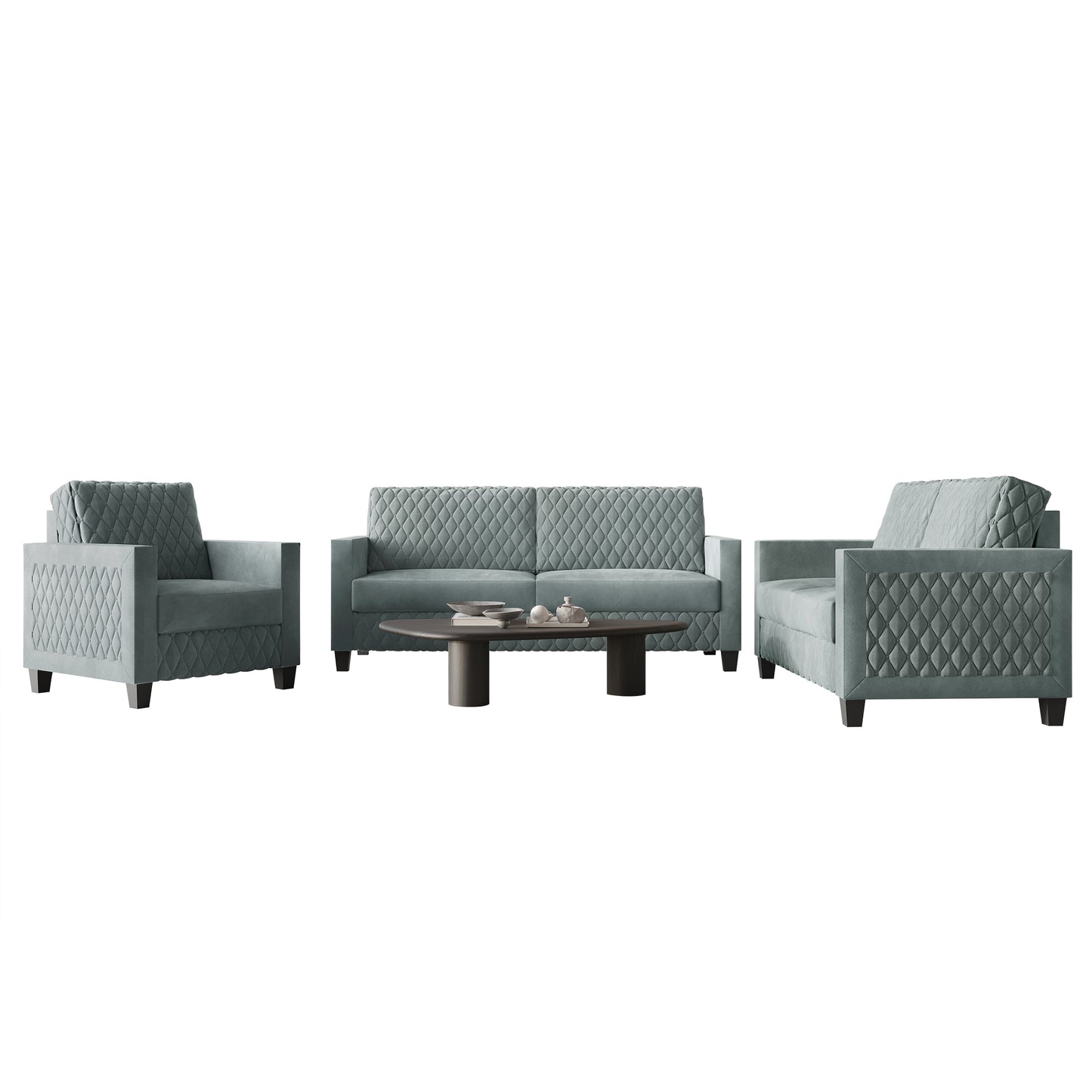 Ludford Velvet Upholstered Sofa