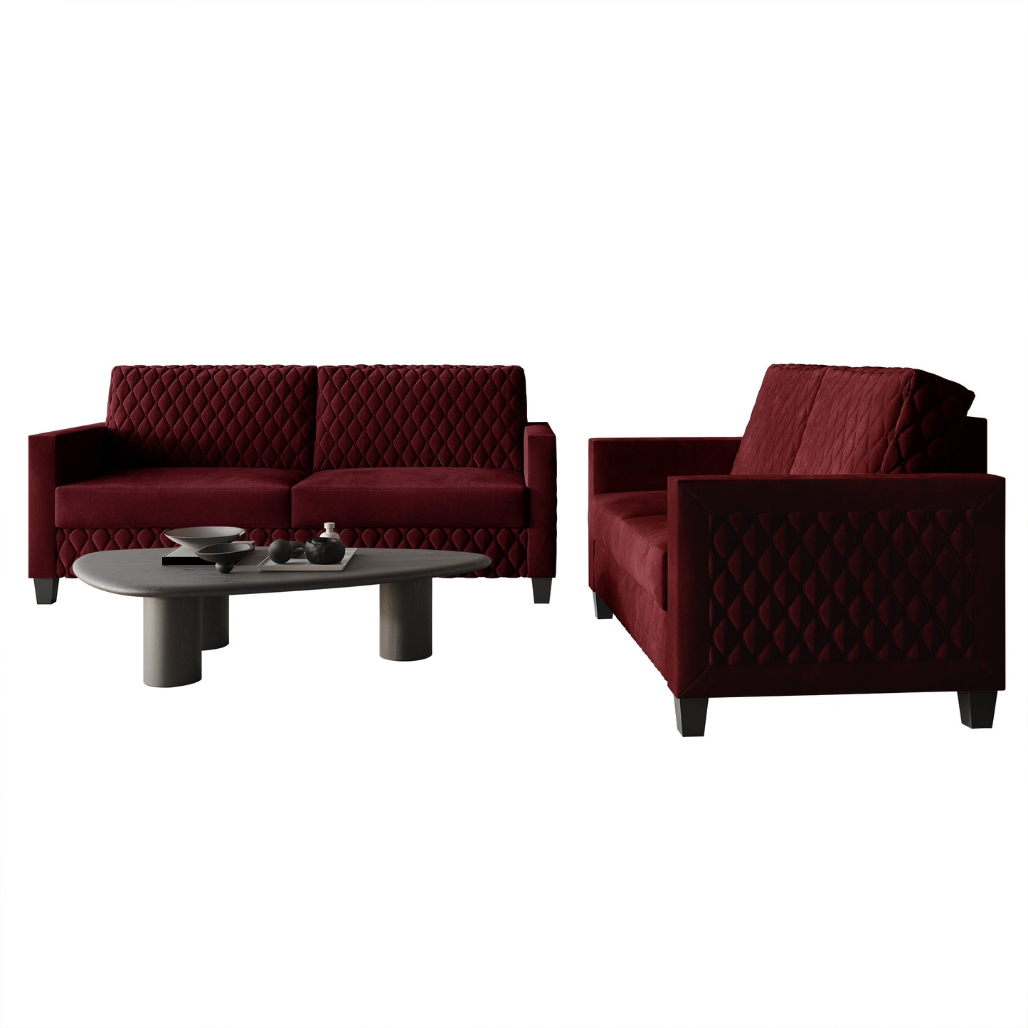 Ludford Velvet Upholstered Sofa