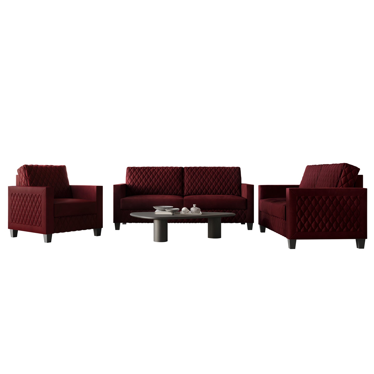 Ludford Velvet Upholstered Sofa